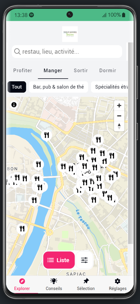 Cartographie des offres sur myApitour