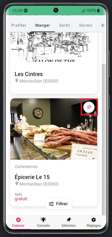 Ajouter à la Sélection de myApitour