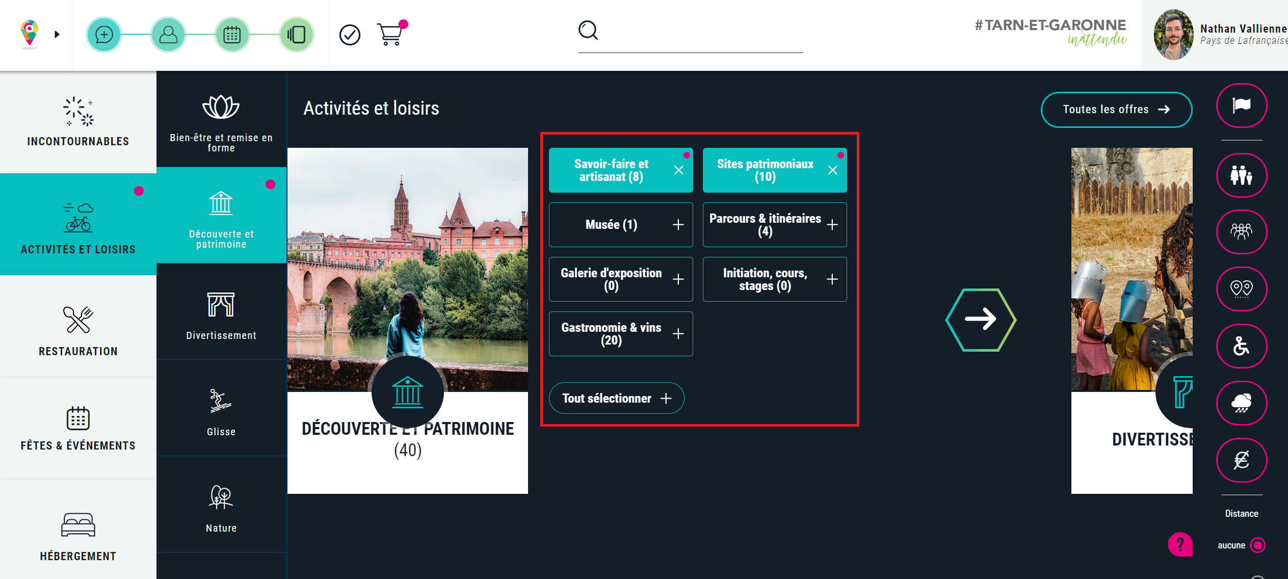 Catégories dans Apitour