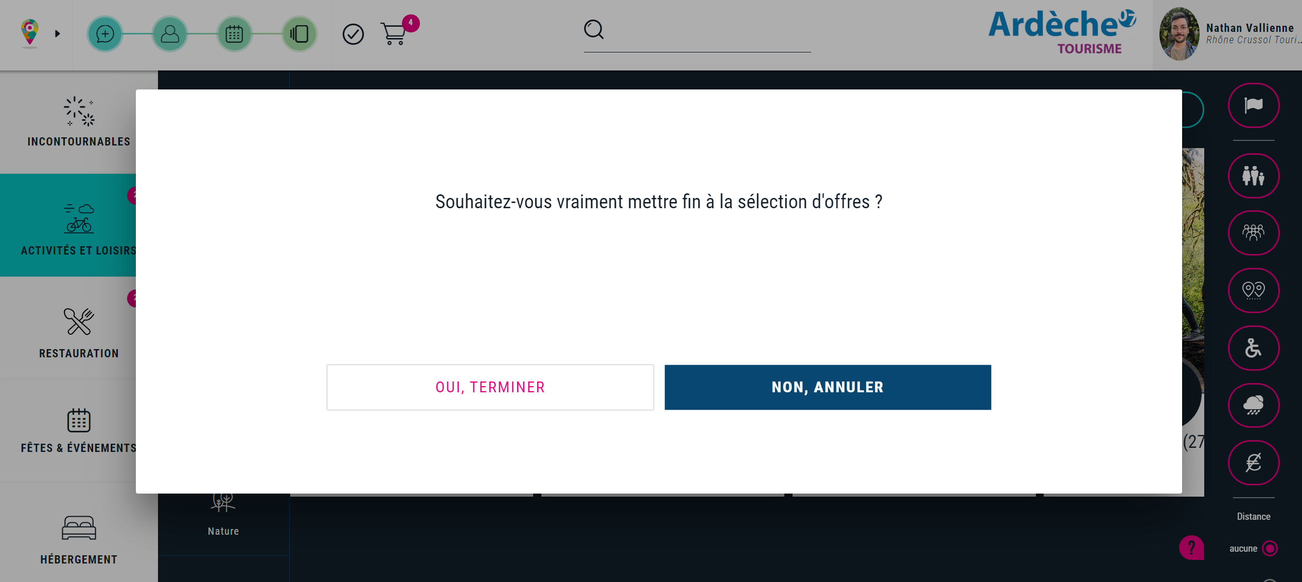 Validation sans envoi