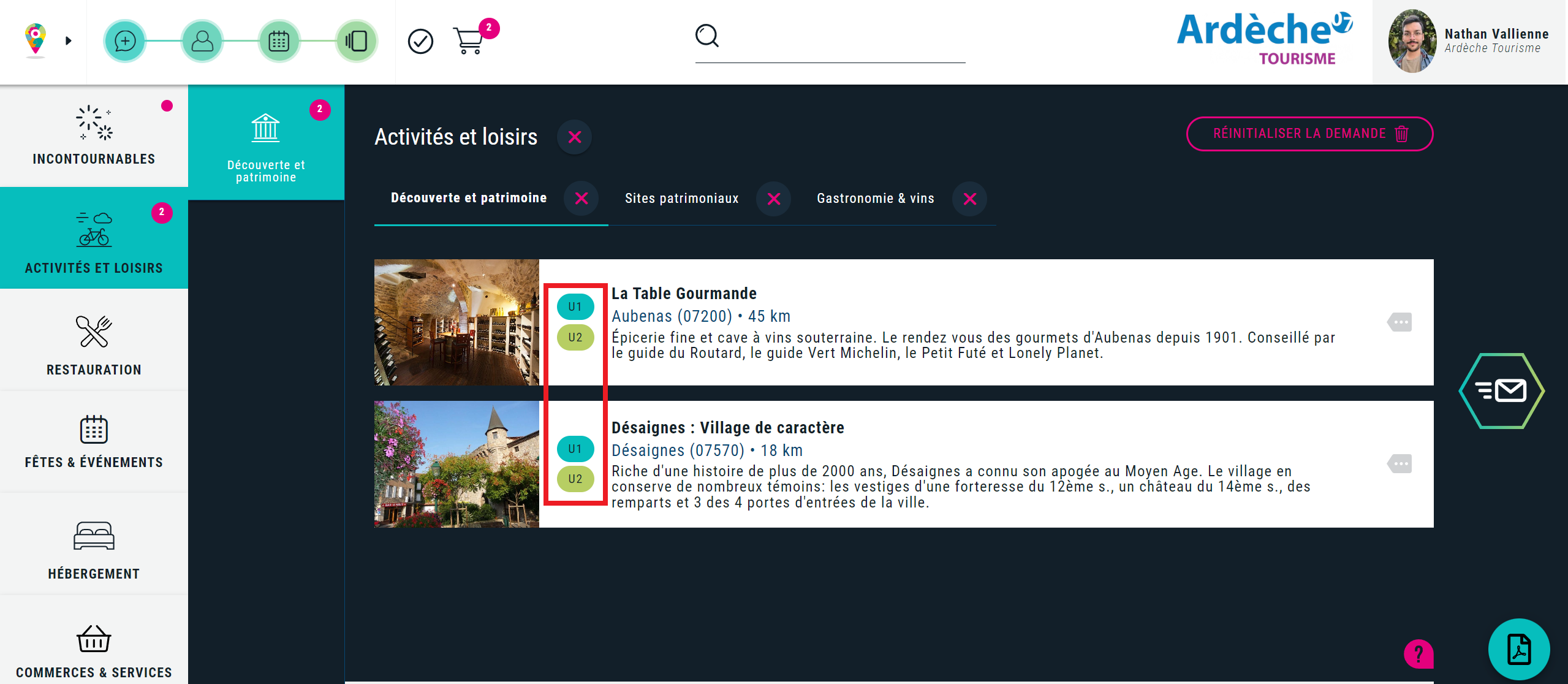 Affectation des offres